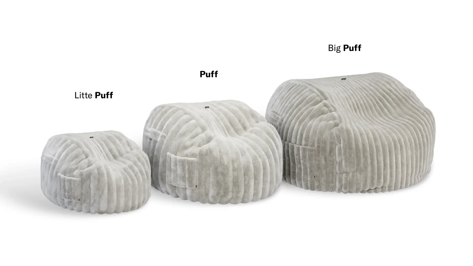 Big puff Chenille color Salt